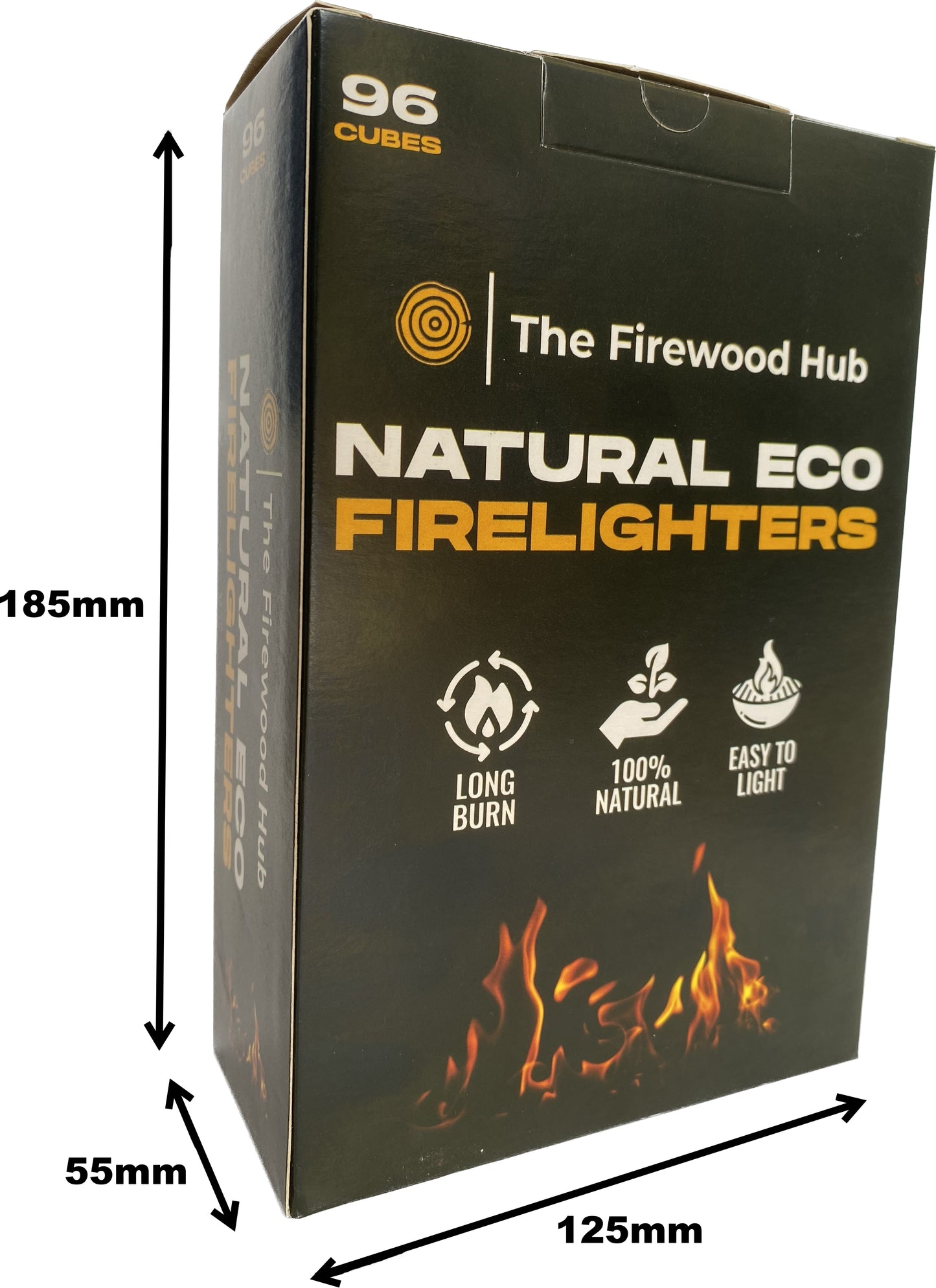 Natural Cube Firelighters (96 Pack)