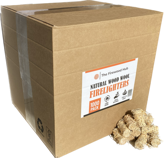 Natural Eco Wood Wool Firelighters (1000 pack)