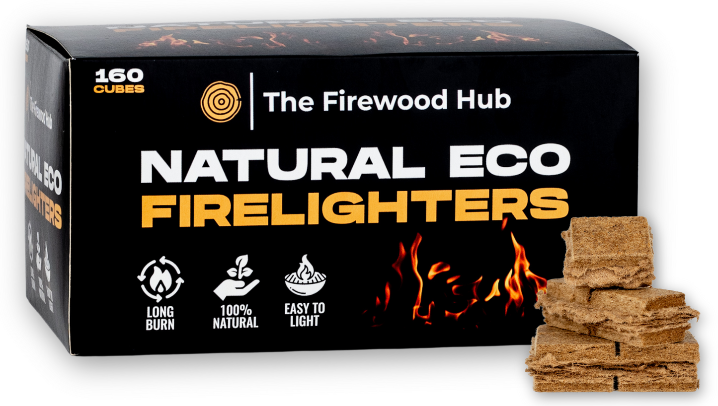 Natural Cube Firelighters (160 Pack)