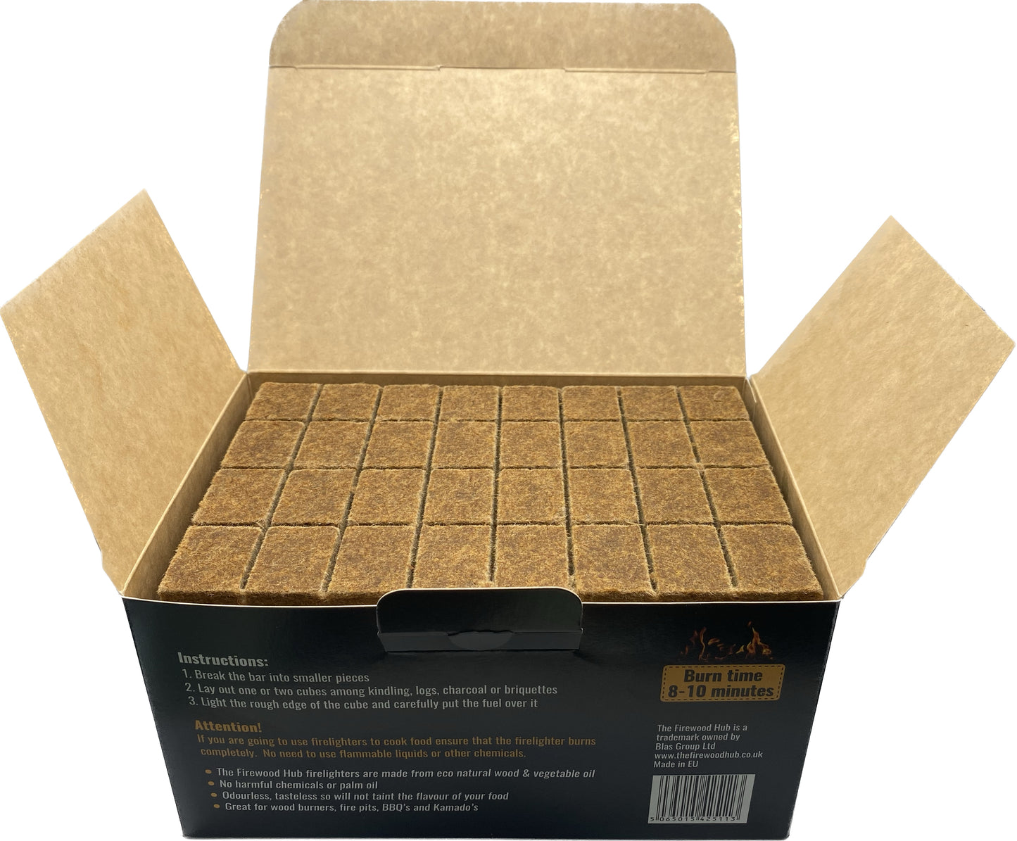 Natural Cube Firelighters (160 Pack)